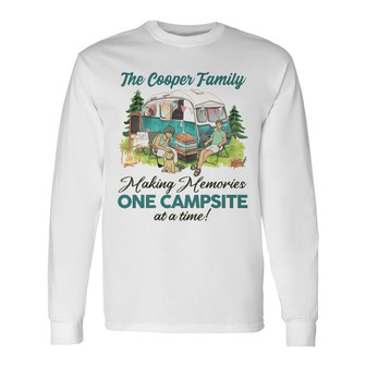 Personalized Camping White Long Sleeve Shirt - Thegiftio UK