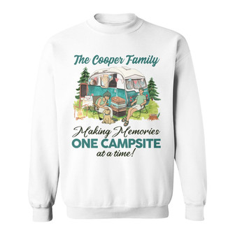 Personalized Camping White Sweatshirt - Thegiftio UK