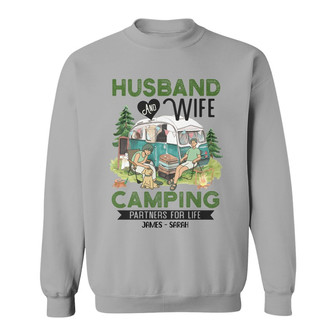 Personalized Camping White Sweatshirt - Thegiftio UK