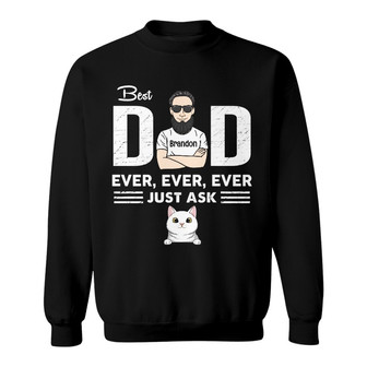 Personalized Cat Dad Grandpa Sweatshirt - Thegiftio UK