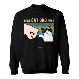 Personalized Cat Dad Sweatshirt - Thegiftio UK