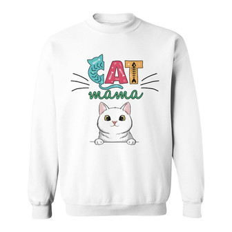 Personalized Cat Mama Sweatshirt - Thegiftio UK