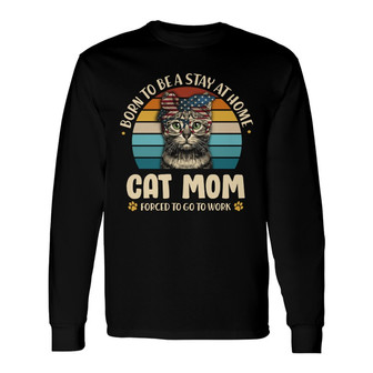 Personalized Cat Mom Long Sleeve Shirt - Thegiftio UK