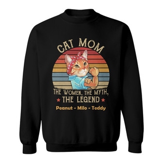 Personalized Cat Mom Sweatshirt - Thegiftio UK