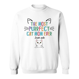 Personalized Cat Mom Sweatshirt - Thegiftio UK