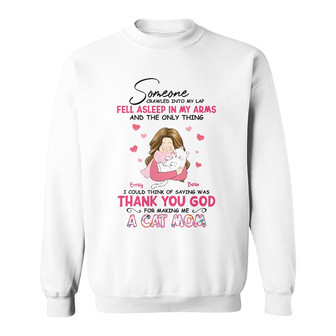 Personalized Cat Mom Sweatshirt - Thegiftio UK