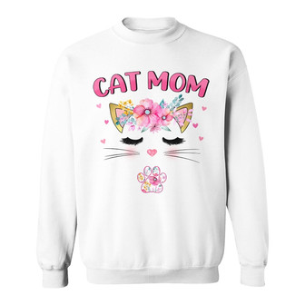 Personalized Cat Mom Sweatshirt - Thegiftio UK