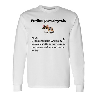 Personalized Cat Sit On Lap Long Sleeve Shirt - Thegiftio UK