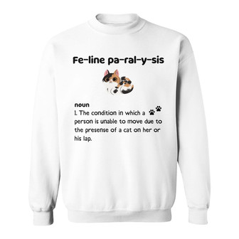 Personalized Cat Sit On Lap Sweatshirt - Thegiftio UK