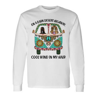 Personalized Cool Wind In My Hair Dog Long Sleeve Shirt - Thegiftio UK