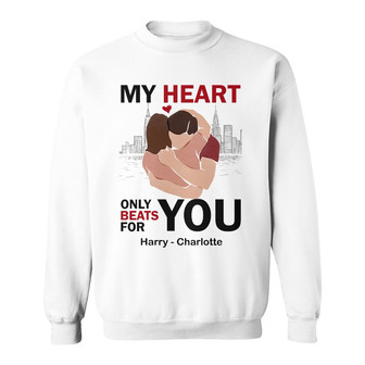 Personalized Couple My Heart Beats Sweatshirt - Thegiftio UK