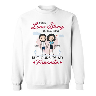 Personalized Couple Sweatshirt - Thegiftio UK