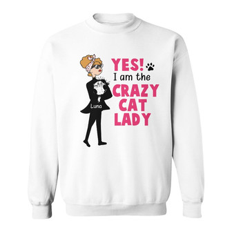 Personalized Crazy Cat Lady Sweatshirt - Thegiftio UK