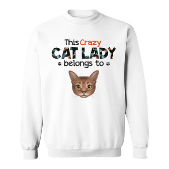Personalized Crazy Cat Lady Sweatshirt - Thegiftio UK