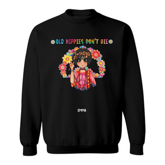 Personalized Crazy Hippie Grandma Sweatshirt - Thegiftio UK