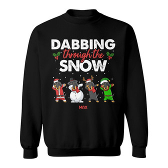 Personalized Dachshund Dog Christmas Sweatshirt - Thegiftio UK