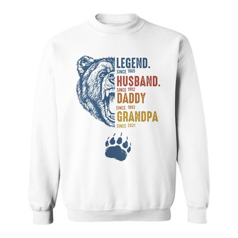 Personalized Dad Grandpa Bear Sweatshirt - Thegiftio UK