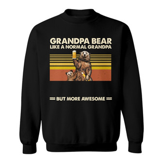 Personalized Dad Grandpa Bear Sweatshirt - Thegiftio UK