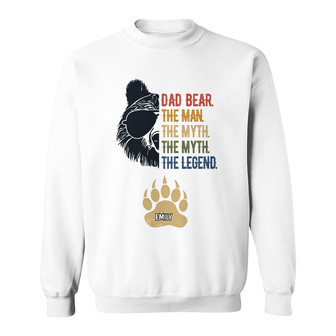 Personalized Dad Grandpa Bear The Legend Sweatshirt - Thegiftio UK