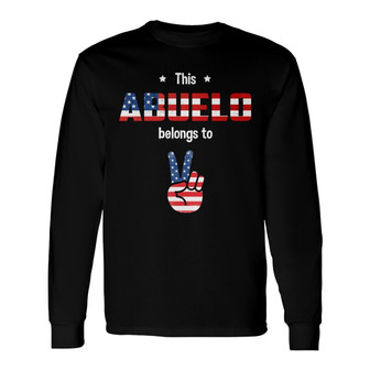 Personalized Dad Grandpa Belongs To Long Sleeve Shirt - Thegiftio UK