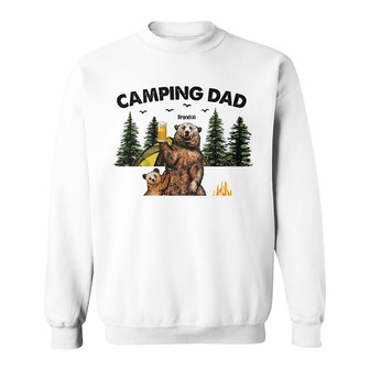 Personalized Dad Grandpa Camping Sweatshirt - Thegiftio UK