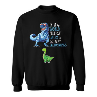 Personalized Dad Grandpa Dinosaur Sweatshirt - Thegiftio UK