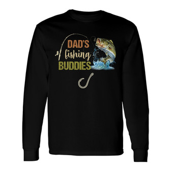 Personalized Dad Grandpa Fishing Buddies Long Sleeve Shirt - Thegiftio UK