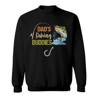Personalized Dad Grandpa Fishing Buddies Sweatshirt - Thegiftio UK