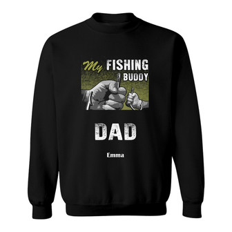 Personalized Dad Grandpa Fishing FD Sweatshirt - Thegiftio UK