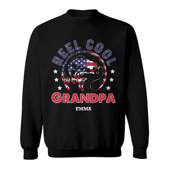 Personalized Dad Grandpa Fishing Sweatshirt - Thegiftio UK