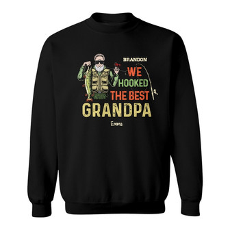 Personalized Dad Grandpa Fishing Sweatshirt - Thegiftio UK