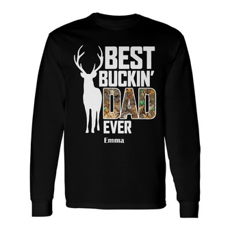 Personalized Dad Grandpa Hunting Love Deerly Long Sleeve Shirt - Thegiftio UK