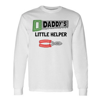 Personalized Dad Grandpa Little Helpers Long Sleeve Shirt - Thegiftio UK