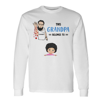 Personalized Dad Grandpa Long Sleeve Shirt - Thegiftio UK