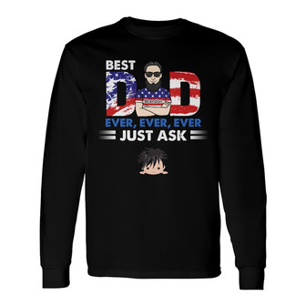 Personalized Dad Grandpa Long Sleeve Shirt - Thegiftio UK