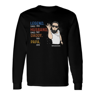 Personalized Dad Grandpa Long Sleeve Shirt - Thegiftio UK