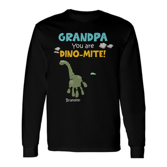 Personalized Dad Grandpa Long Sleeve Shirt - Thegiftio UK