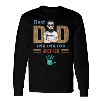 Personalized Dad Grandpa Long Sleeve Shirt - Thegiftio UK