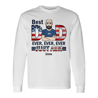 Personalized Dad Grandpa Long Sleeve Shirt - Thegiftio UK