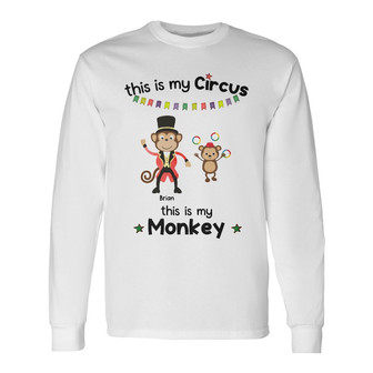Personalized Dad Grandpa My Circus Long Sleeve Shirt - Thegiftio UK