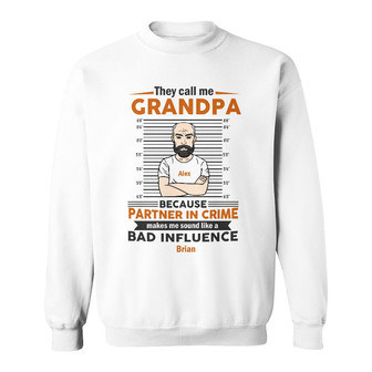 Personalized Dad Grandpa Partner Sweatshirt - Thegiftio UK