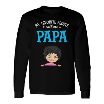 Personalized Dad Grandpa People Long Sleeve Shirt - Thegiftio UK