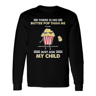 Personalized Dad Grandpa Popcorn Long Sleeve Shirt - Thegiftio UK