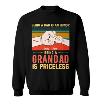 Personalized Dad Grandpa Priceless Sweatshirt - Thegiftio UK