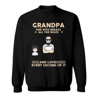 Personalized Dad Grandpa Sweatshirt - Thegiftio UK
