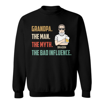 Personalized Dad Grandpa The Man Sweatshirt - Thegiftio UK