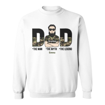 Personalized Dad Grandpa The Man Sweatshirt - Thegiftio UK