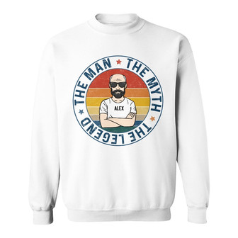 Personalized Dad Grandpa The Man The Myth Sweatshirt - Thegiftio UK