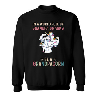 Personalized Dad Grandpa Unicorn Sweatshirt - Thegiftio UK