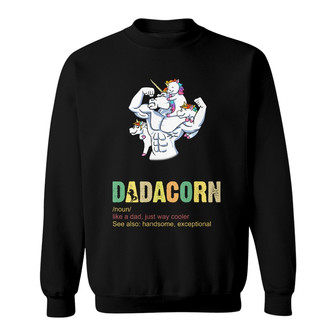 Personalized Dad Grandpa Unicorn Sweatshirt - Thegiftio UK